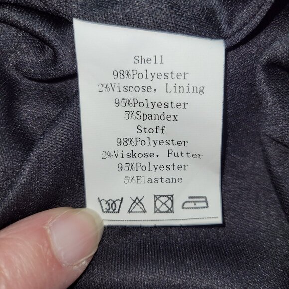 Grace Karin Dress Womens L Black Open Slit Sleeve Lined Classic Midi Minimalist - Picture 8 of 13